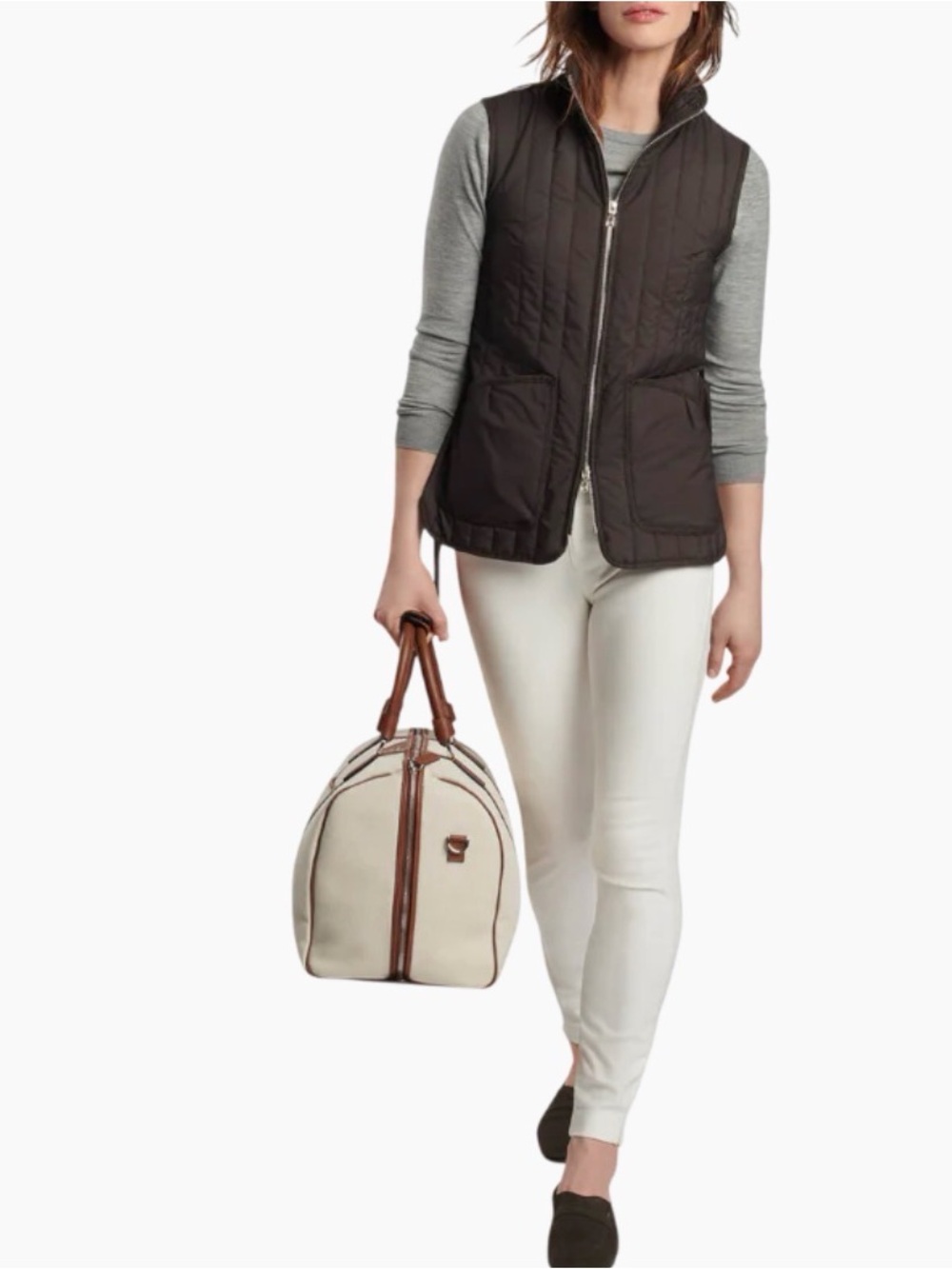 Peter Millar Women's Scout Quilted Travel
 Vest with  Tie.New no tags